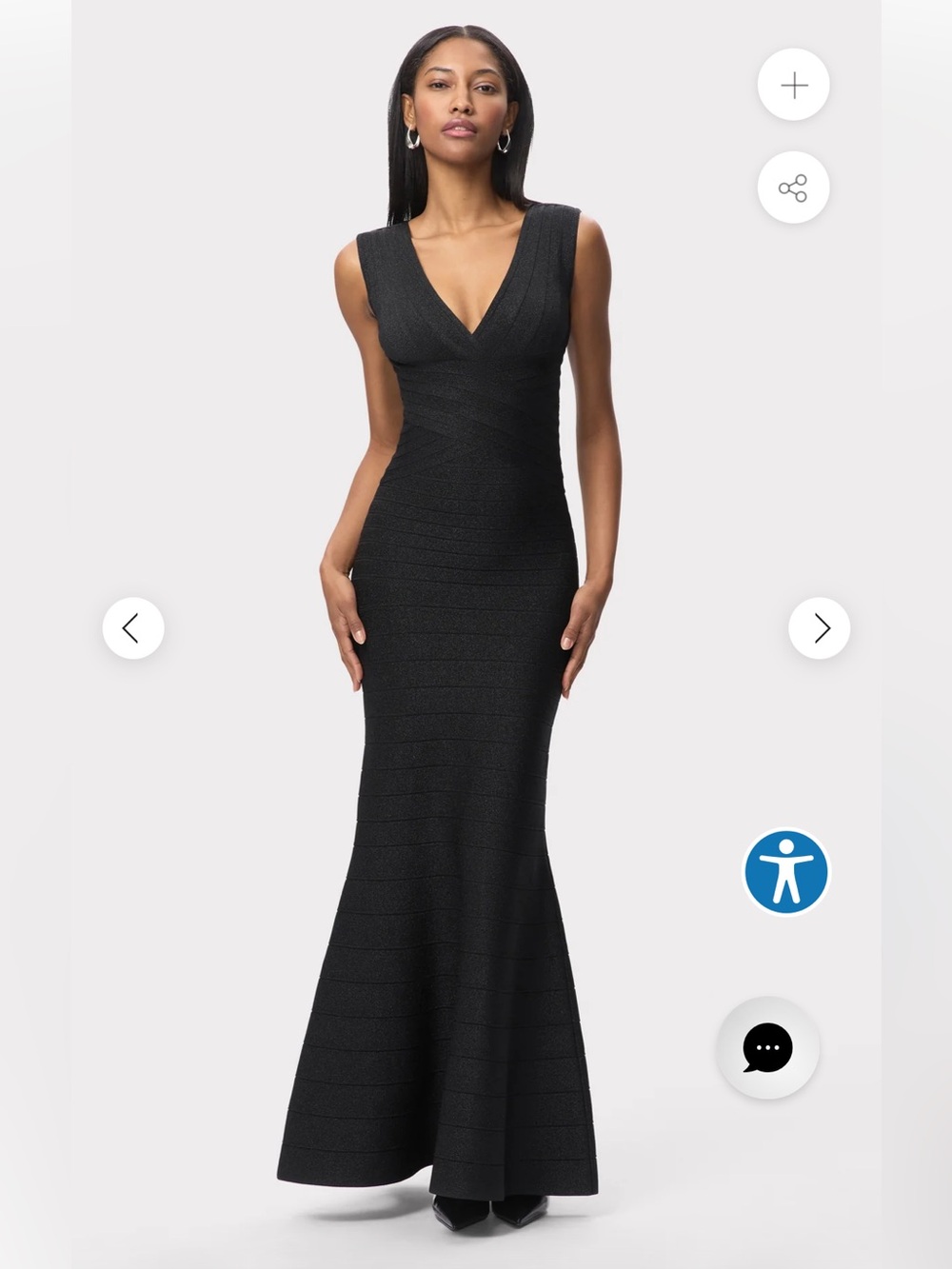 Herve Leger Black Bandage Gown